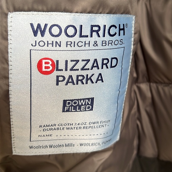 Woolrich Blizzard Quilted Parka Worn Once - Picture 7 of 12